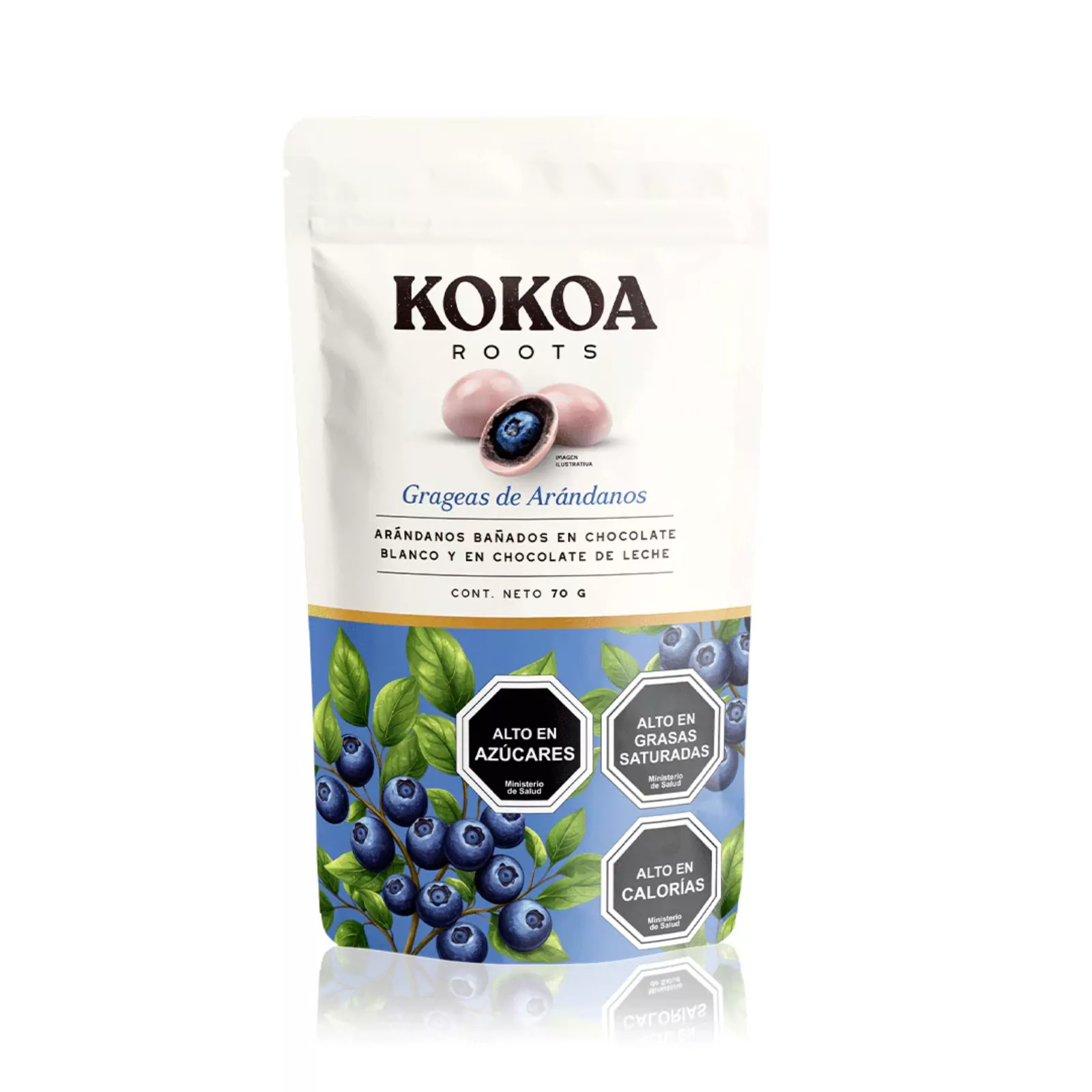 Kokoa Roots Arándanos Cubiertos con Chocolate