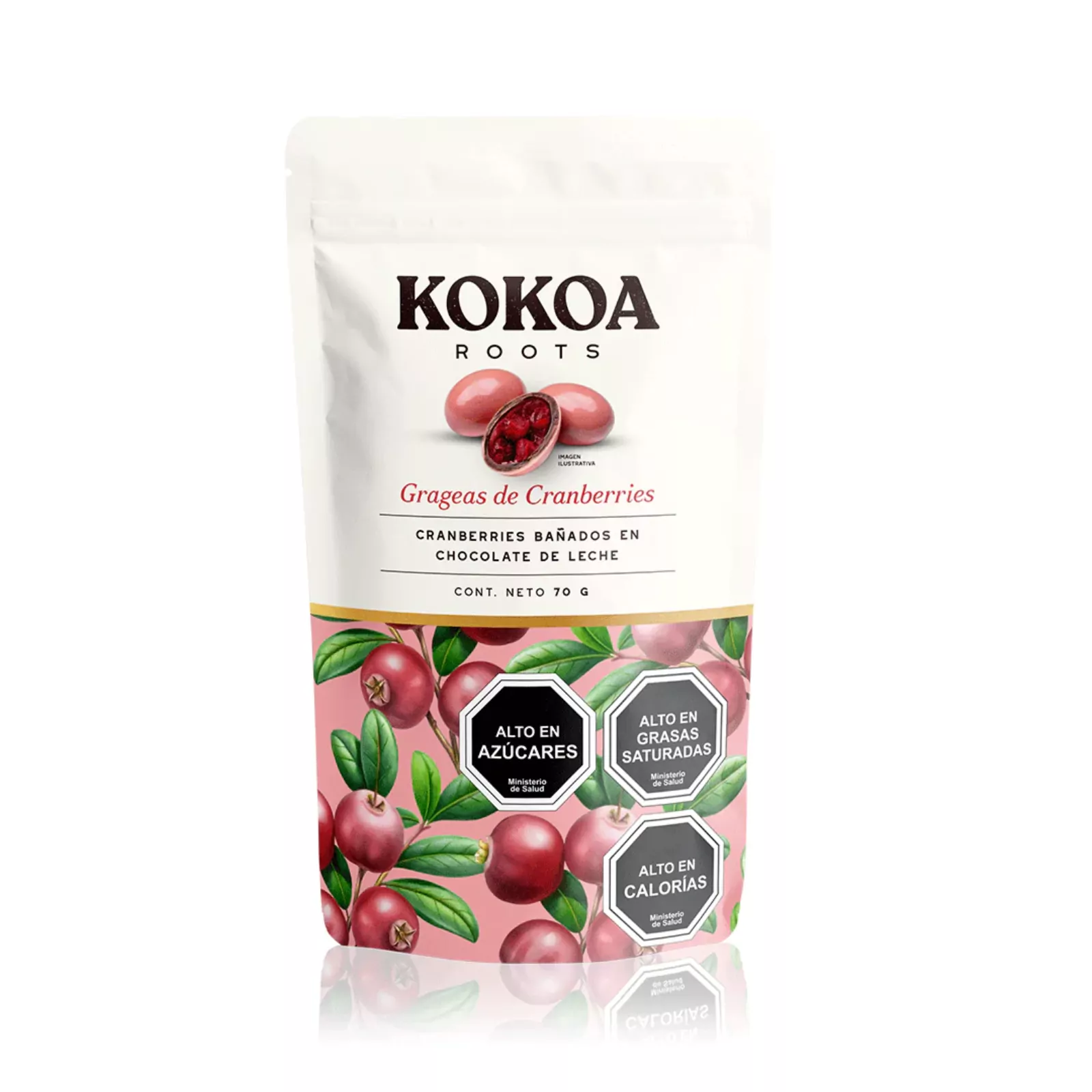 Kokoa Roots Cranberries con Chocolate Negro